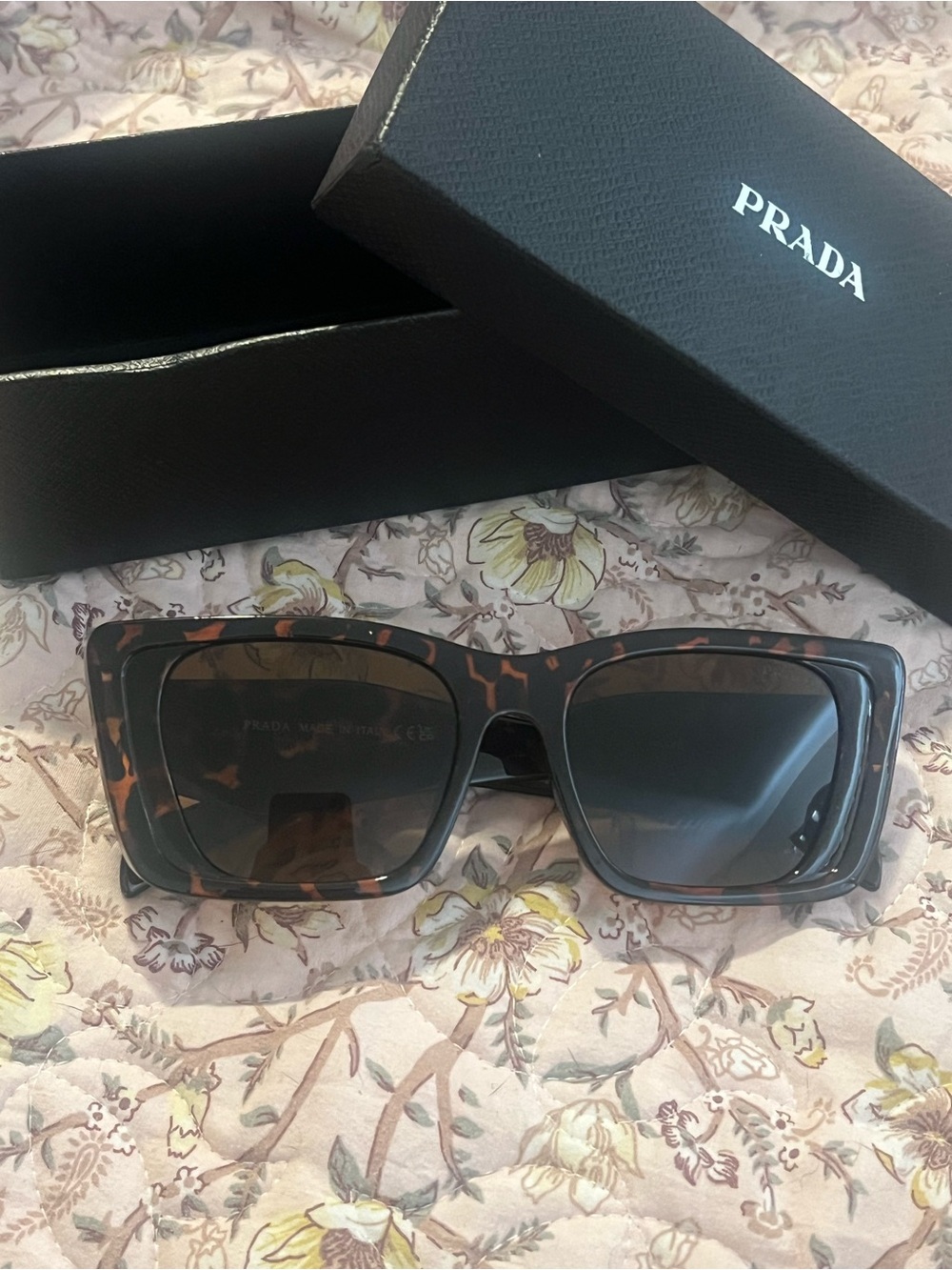 Prada Tortoise PR 08YS Sunglasses